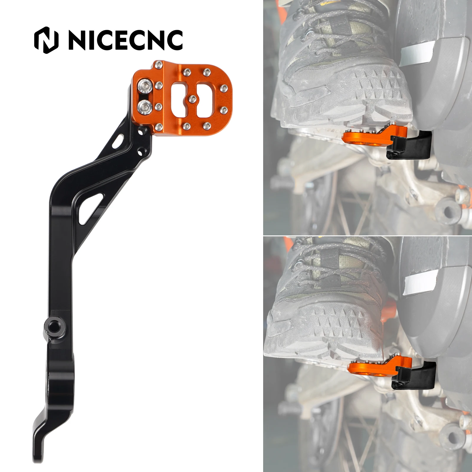 

NICECNC Motorcycle Reinforced Foot Brake Pedal for KTM 390 Adventure 2020 2021 2022 2023 2024 250 Adventure Stepped Brake Lever