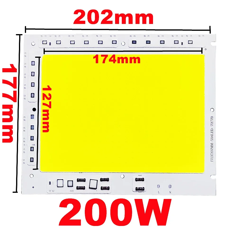 LED COB Chip 50W 100W 150W 200W 200-240V Smart IC Geen Behoefte Driver LED Lamp Lichtbron Voor Schijnwerper Spotlight DIY Verlichting