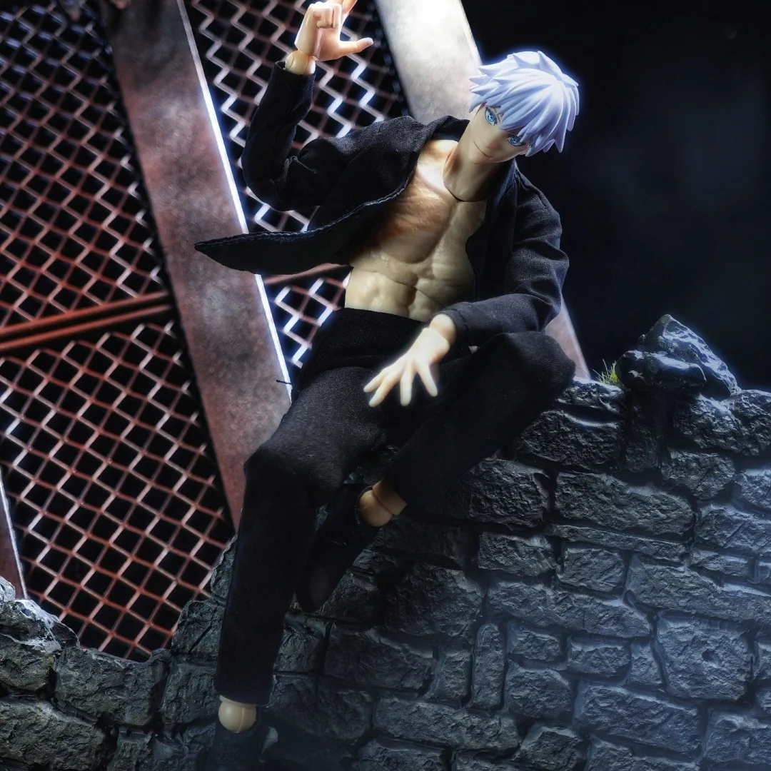 

Jujutsu Kaisen Shf Аниме НОВЫЙ Gojo Satoru Spell специальный костюм ручной работы со встроенной железной проволокой подходит для игрушек 1/12