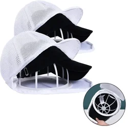 Laundry Machine Polyester Hat Wash Protector Baseball Hat Washer Laundry Wash Bags Washing Hat Rack Mesh Organizer Zip Bags