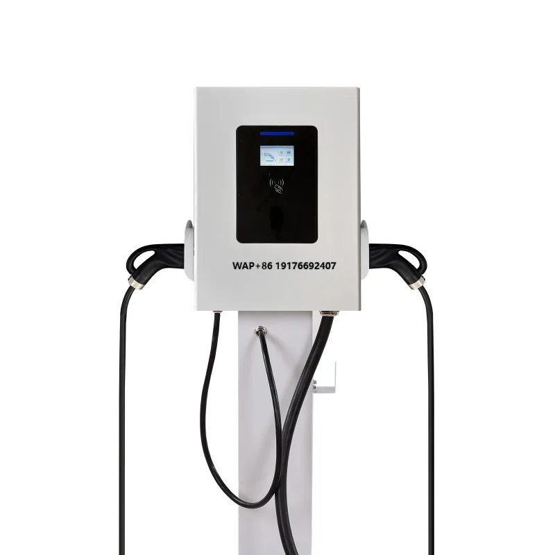 High Efficiency New 60KW DC Charging Pile Customized Double  40kw DC Fast Ev Charger GBT Ev Charging Stations