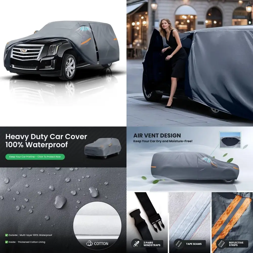 

Водонепроницаемый сверхмощный уличный внедорожник, автомобильный чехол, всепогодная защита, полный внешний чехол от дождя, солнца, ветра, устойчивый к ультрафиолетовому излучению