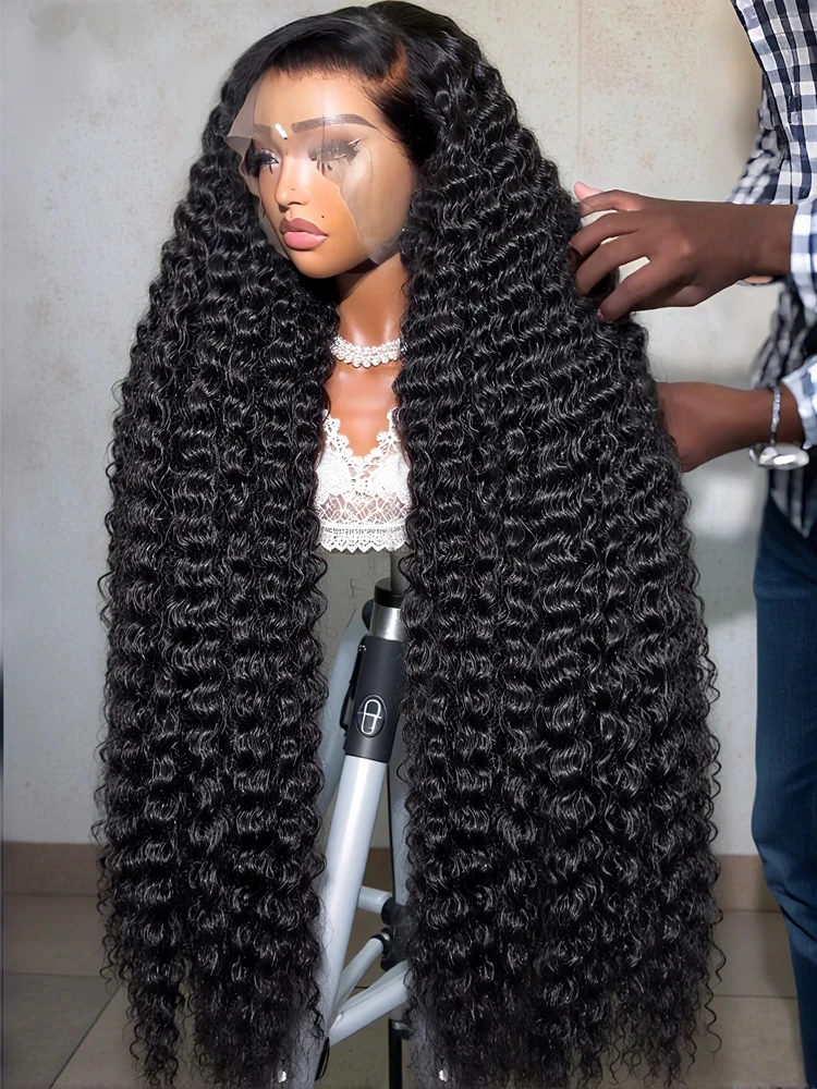 30 40 Inch Curly Hd Lace Wig 13x6 Human Hair Wig Deep Wave Frontal Wig Brazilian Water Wave 13X4 Lace Front Human Hair Wigs 230%