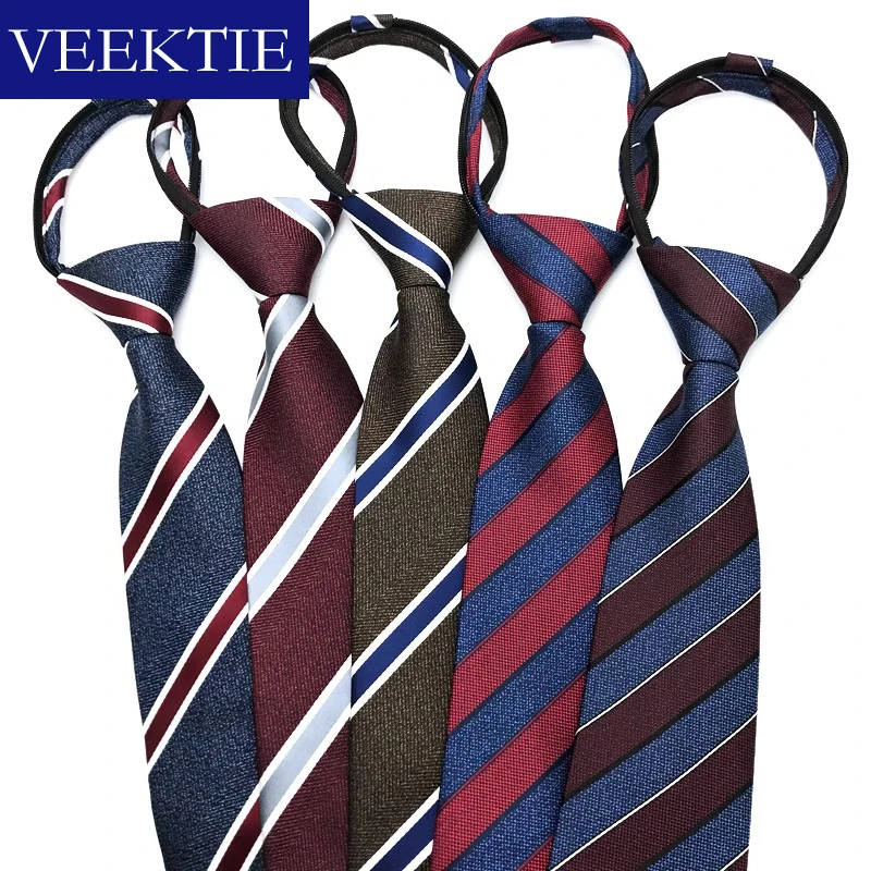 

VEEKTIE Brand Formal Business Necktie Men 8cm Adjustable Striped Paisley Floral Print Pattern Multicolor Work Shirts Without Box