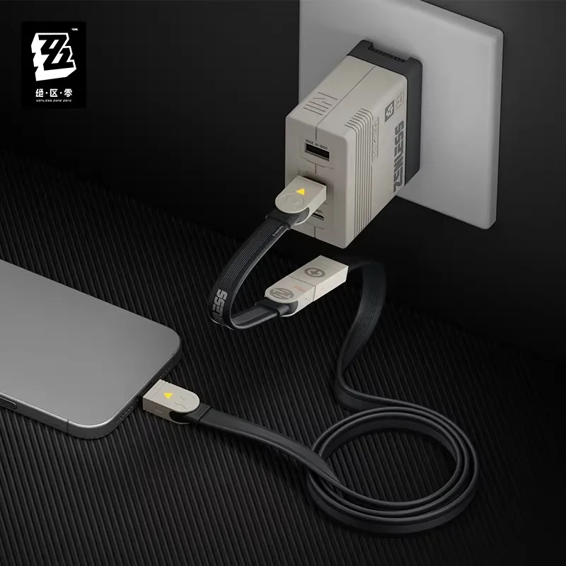 [Genuine] miHoYo Game Zenless Zone Zero Rapid Power Pro Series 240W Assemble Fast Charging Data Cable Pendant Cosplay Xmas Gifts