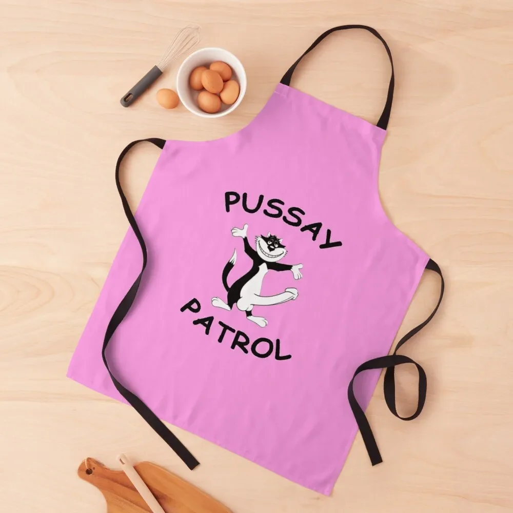 Pussay Patrol Apron Smock for hairdressing bib Kids Men's Kitchen Apron