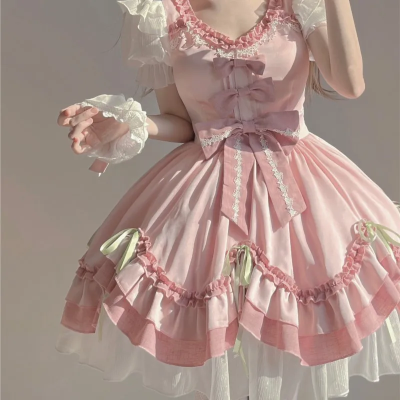 

Pink Cute Dress Gentle Soft Girl Pettiskirt