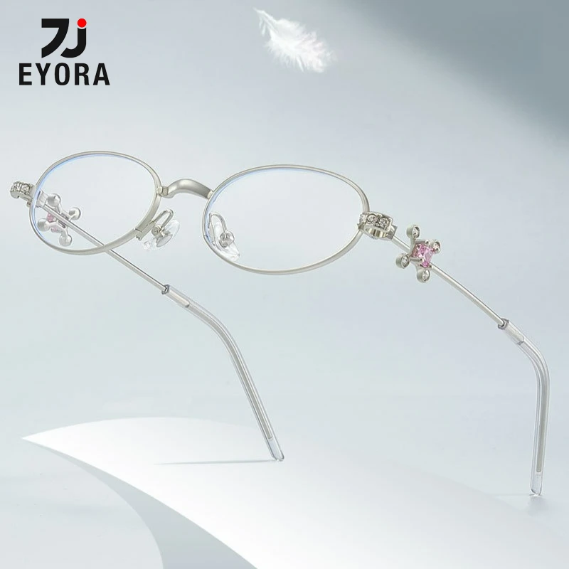 

EYORA Fashion Luxury Alloy Prescription Reading Glasses Myopia Eyewear Hyperopia Anti Blue Ray Progressive Photochromic Eyewear