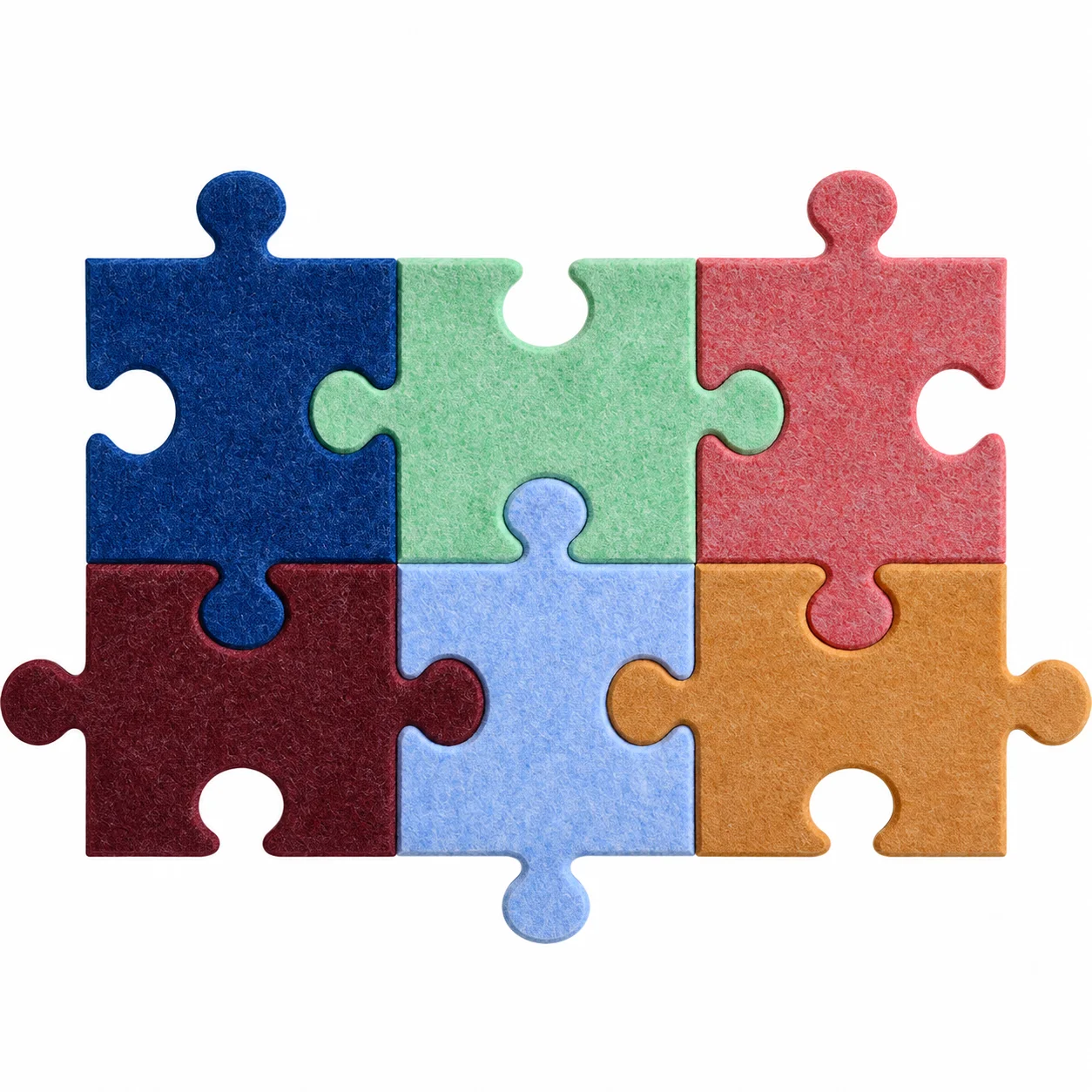 DIY Felt Puzzle Photo Board, Interlocking Felt Wall Tiles for Polaroid Photos, Memo Display and Home Wall Decor