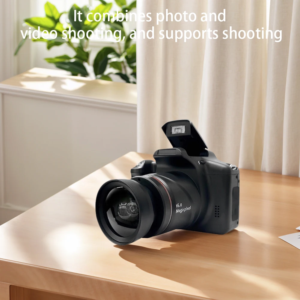 16MP Vlogging Camera with 2.4 Inch LCD Screen Camcorder 16X Digital Zoom Video Camera for Photography and Video