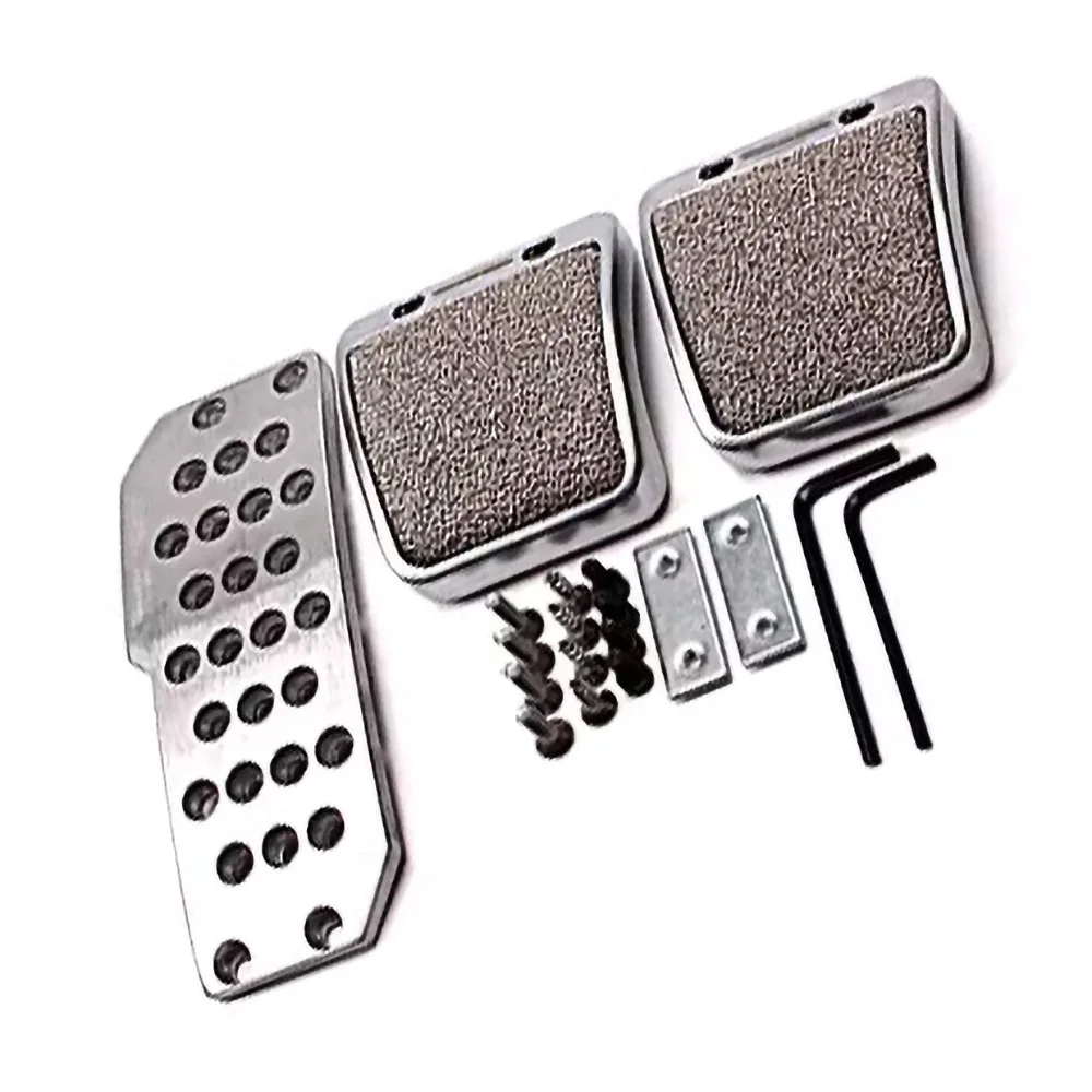 

Modified brake throttle clutch aluminum alloy rubber pedal non-slip pad thickened non-perforated universal car accessories