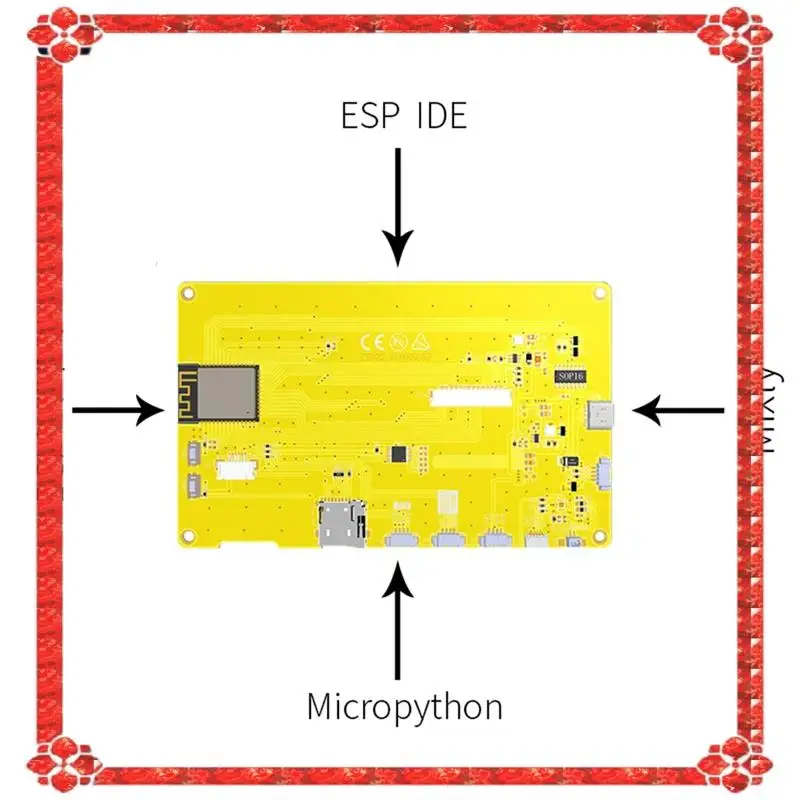 Consegna in 24 ore ESP32-S3 Modulo display TFT LCD IPS 800X480 RGB da 5 pollici HMI 8M PSRAM 16M Flash WIFI BT Smart Display MCU