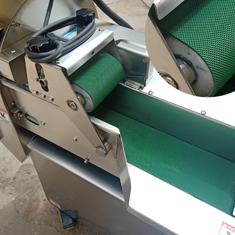 ماكينة تقطيع الخضروات التجارية ذات الرأس المزدوج الأوتوماتيكية بالكامل ماكينة تقطيع الخضروات والفواكه والخضروات برأس مزدوج