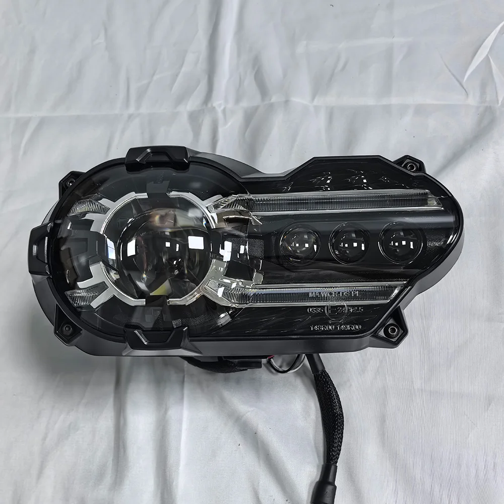 Reflektor LED do motocykla BMW R1200GS R 1200 GS ADV Adventure K25 2004-2013, lampa przednia, światło do jazdy dziennej (DRL), zestaw oświetlenia motocyklowego # 63128527538 E24 — 2
