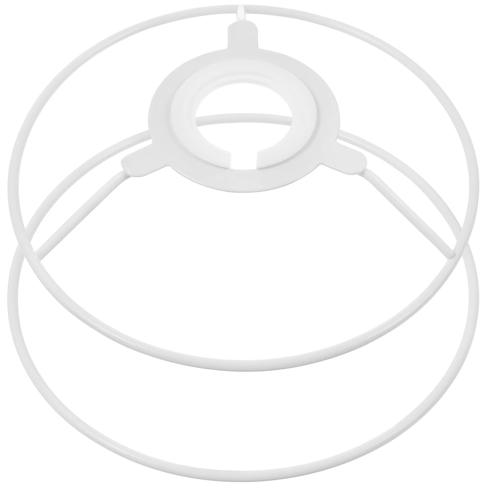 

Round Lampshade 15CM White Metal Bracket Metal Ring Support for Table Lamps DIY Ring Holder Vintage Decorative Lampshade