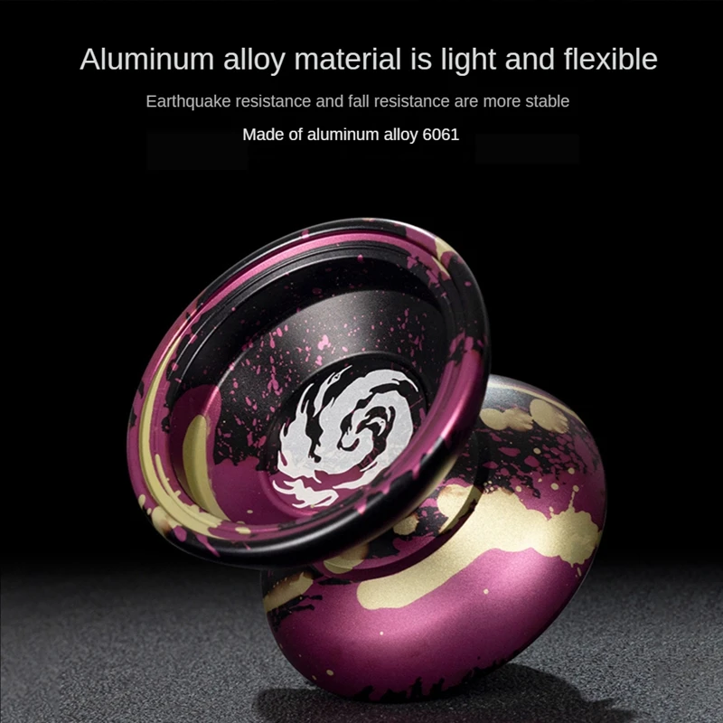 Yoyo profesional untuk anak-anak, pemula aluminium Yoyo Ball untuk pemain Yoyo dengan 10 Yo Yo String