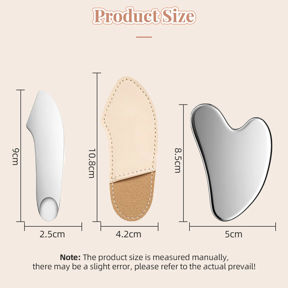 Spatola per fondotinta 420 massaggiatore in acciaio inossidabile maschera in pietra e cucchiai per crema per gli occhi raschiatura facciale Set di strumenti per la cura della pelle di bellezza in metallo