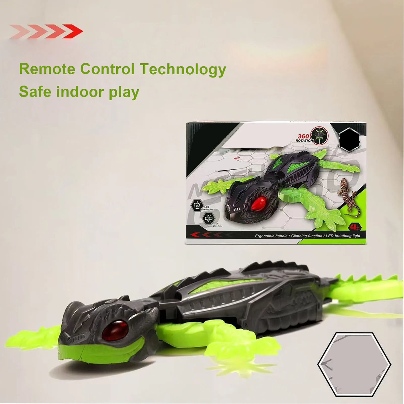 Juguete de escalada en pared RC Gecko, lagarto eléctrico con control remoto, coche de escalada en pared, coche de animales gecko, juguetes de Halloween para niños