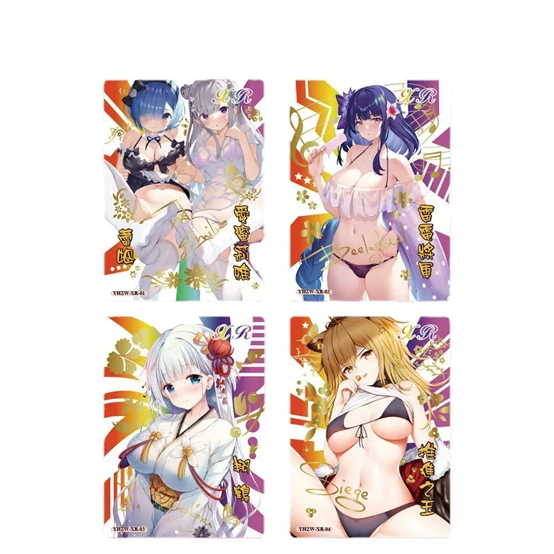 Goddess Story Random 1 Packs Collection Girl Party Swimsuit Bikini Ssr Anime Character Flash Card Table Partys Game Cards Toy