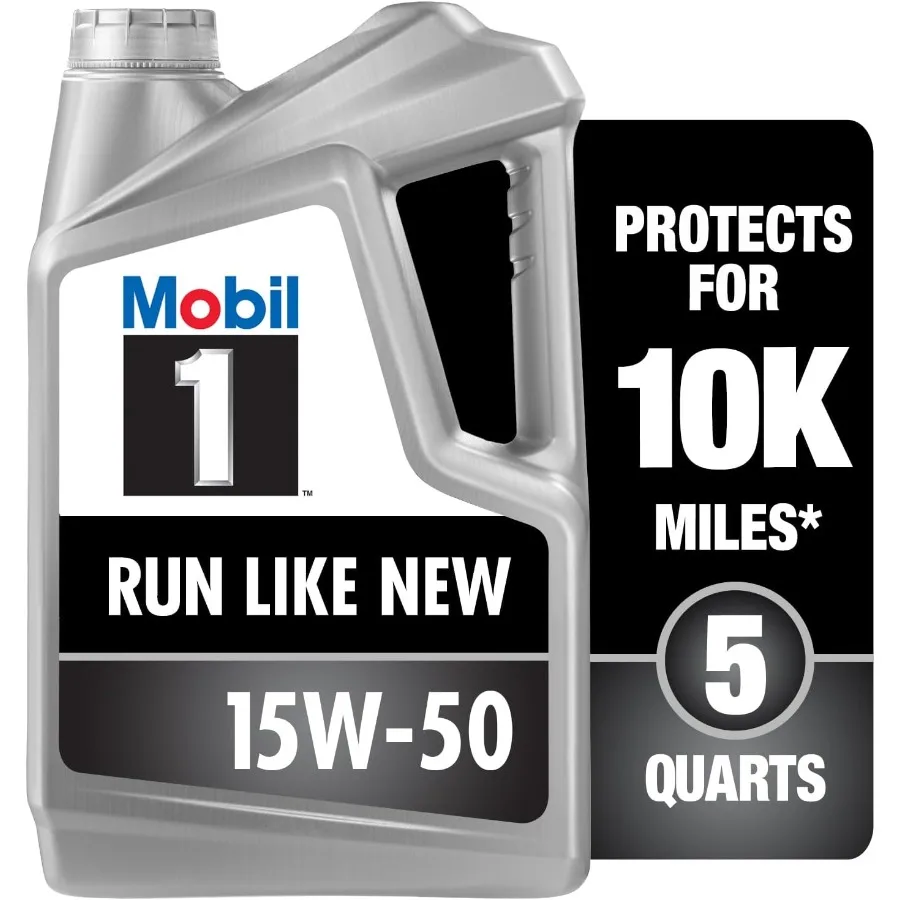

Высокопроизводительное усовершенствованное полностью синтетическое моторное масло 15W50 для высокопроизводительных двигателей, емкость 5 литров, идеально подходит для экстремальной температуры