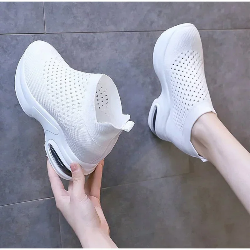 Women\'s Sports  Breathable  Thick Bottom Walking  Comfortable Spring Air Cushion Summer Casual Shoes