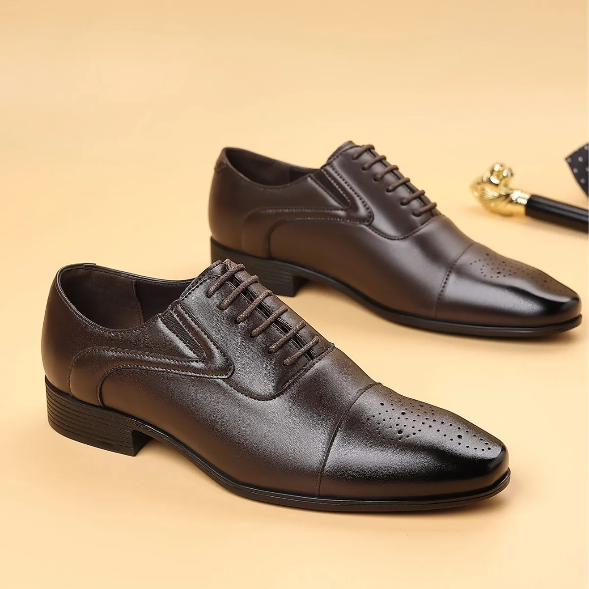 Men\'s Business Men\'s Shoes Fashion Men\'s Wedding Dress Formal Wear Shoes Leather Luxury Men\'s Office Sapato Social Male Party