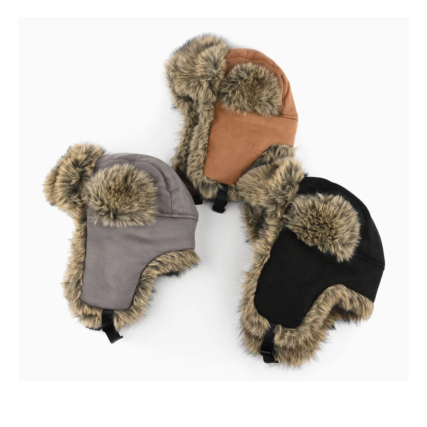 Unisex Winter Outdoor Cold-Weather Pilot Hat: Fleece-Lined, Thickened, Ear-Covering, Windproof Cycling Bomber Hat