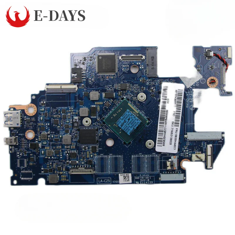 

For Lenovo S21E-20 Laptop Motherboard LA-C251P Mainboard with CPU N2840 2G SSD 64G 100% Tested OK