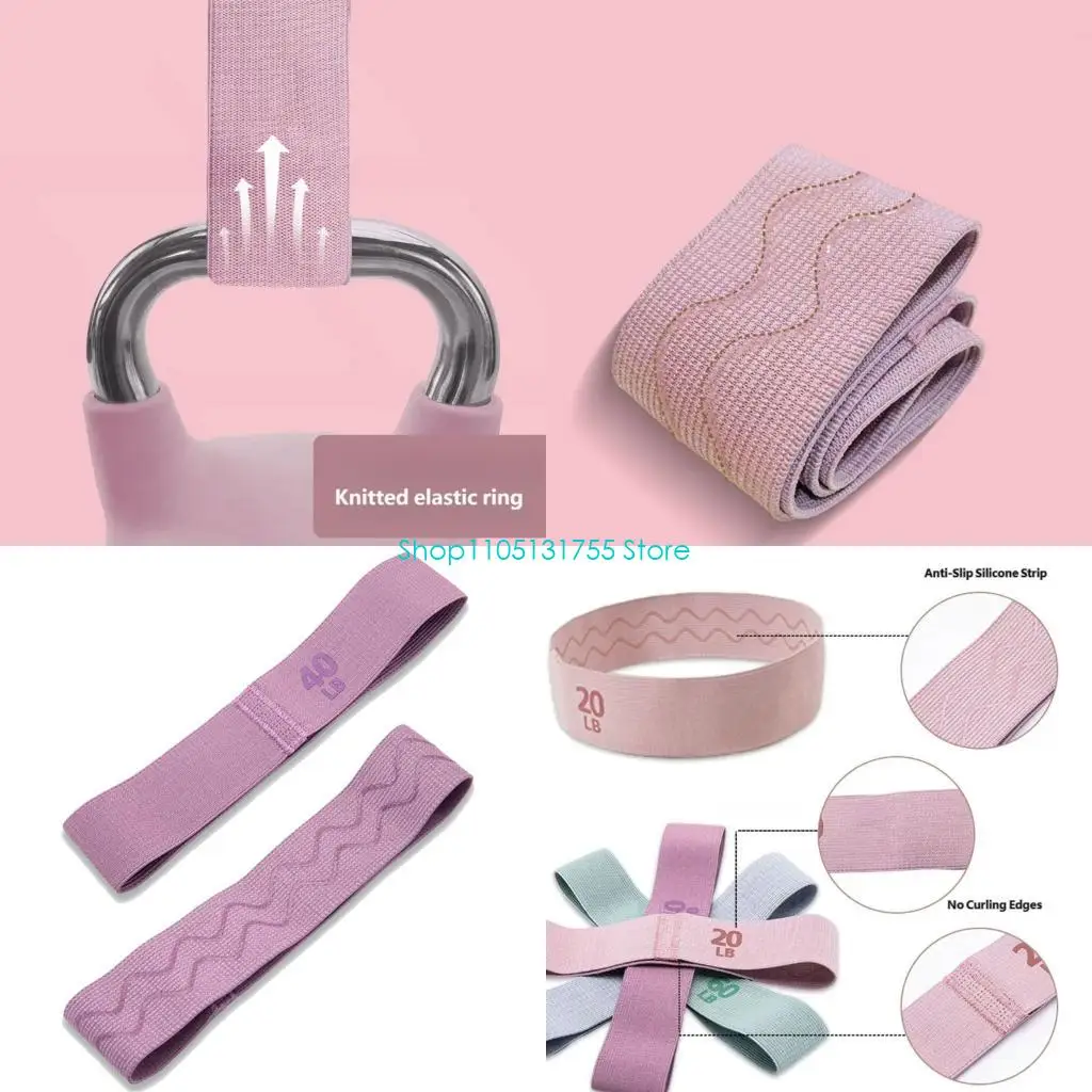 K0EF Lower Body Resistance Trainer Bands with Four Tension Types in Fabric