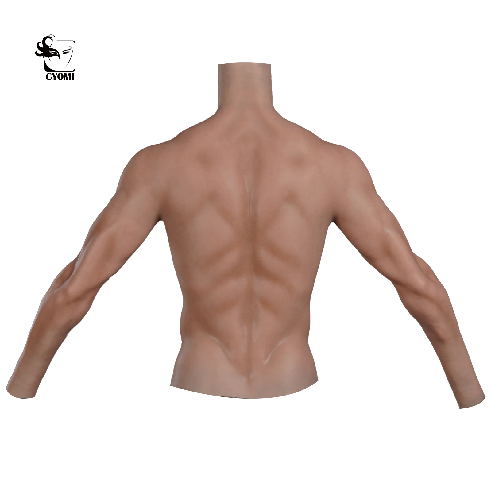 CYOMI Handmade Realistic Silicone Muscles Cosplay Costumes Fake Chest For Man Fake Abs Cover Your Belly For Crossdresser