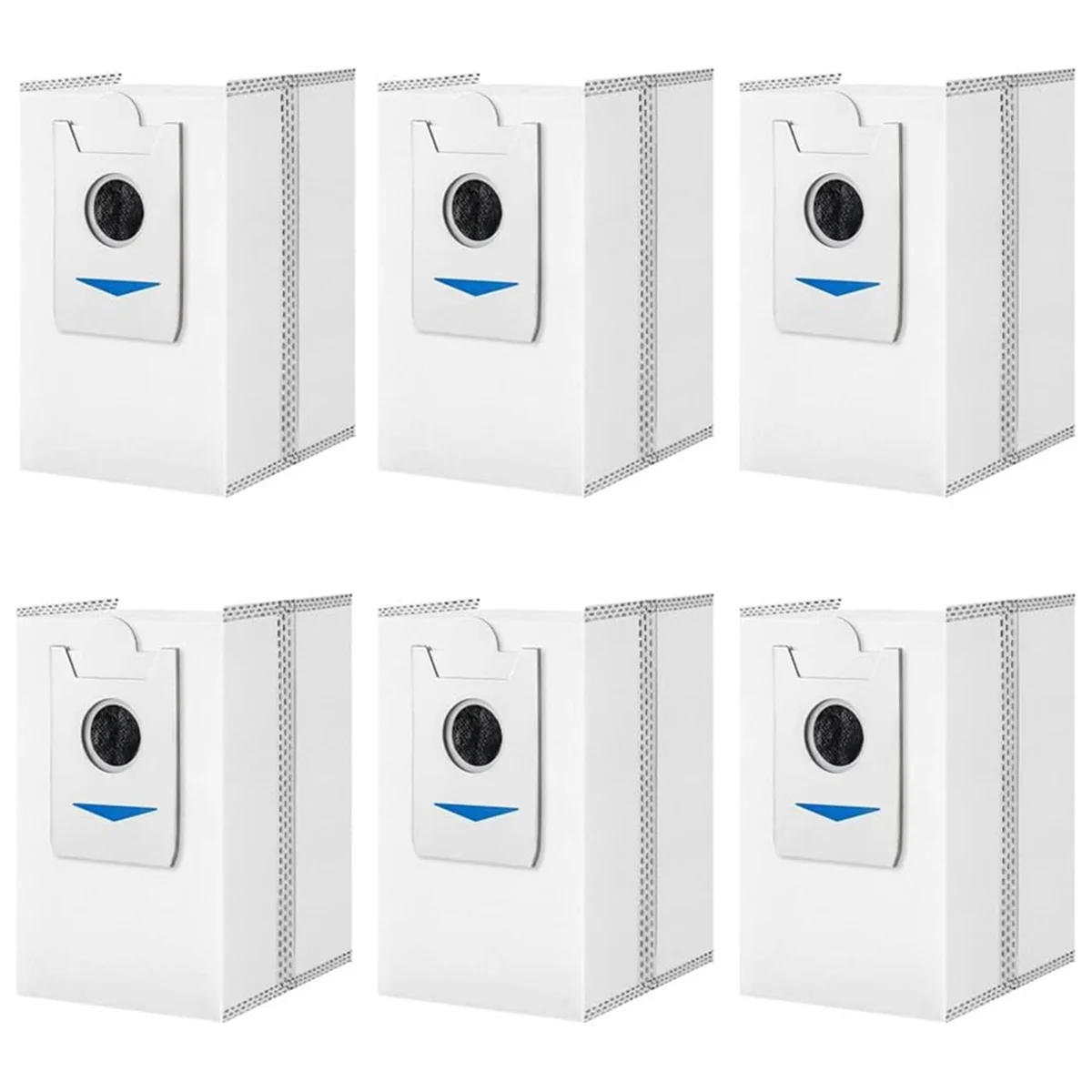 로봇 진공 청소기 교체 부품, Ecovacs Deebot X5 Pro/ X5 Omni/ X2 Omni/ X2 Pro/ DEX86 용 먼지 봉투, 6 개