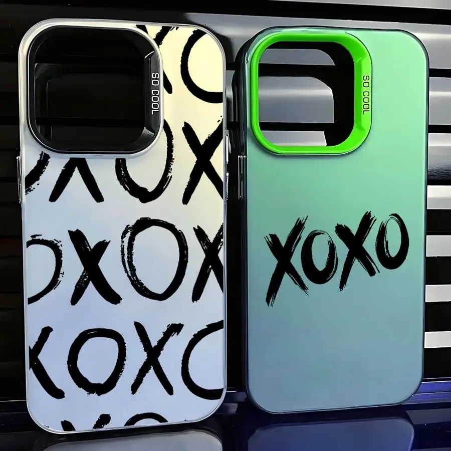 حافظة لهاتف آيفون 16e 14 15 16 Plus 11 12 13 Pro Max من Fun Letters XX