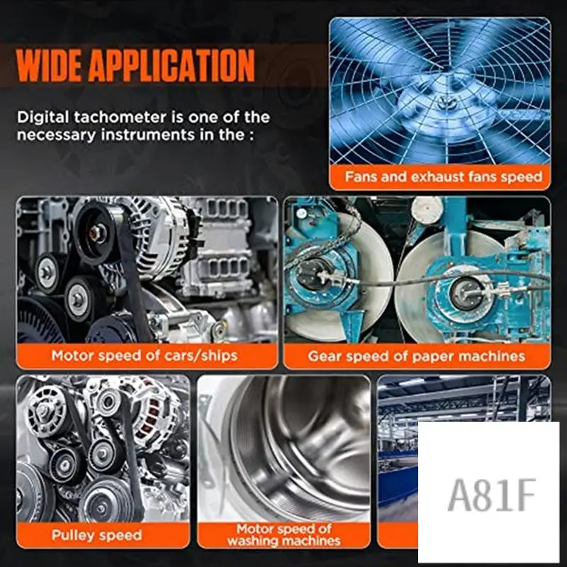 

Multimeter With Smart Touch Screen Black & Orange NCV Volt Meter Tests Voltage Current Frequency TRMS