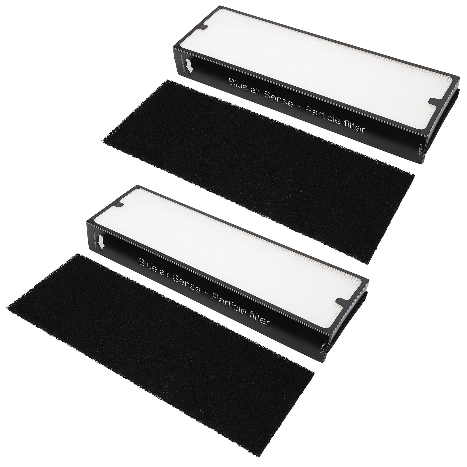 مجموعتان من استبدال فلتر شبكي من نوع الجسيمات مناسب لفلتر الجسيمات من سلسلة Blue Air Sense لتنقية الهواء