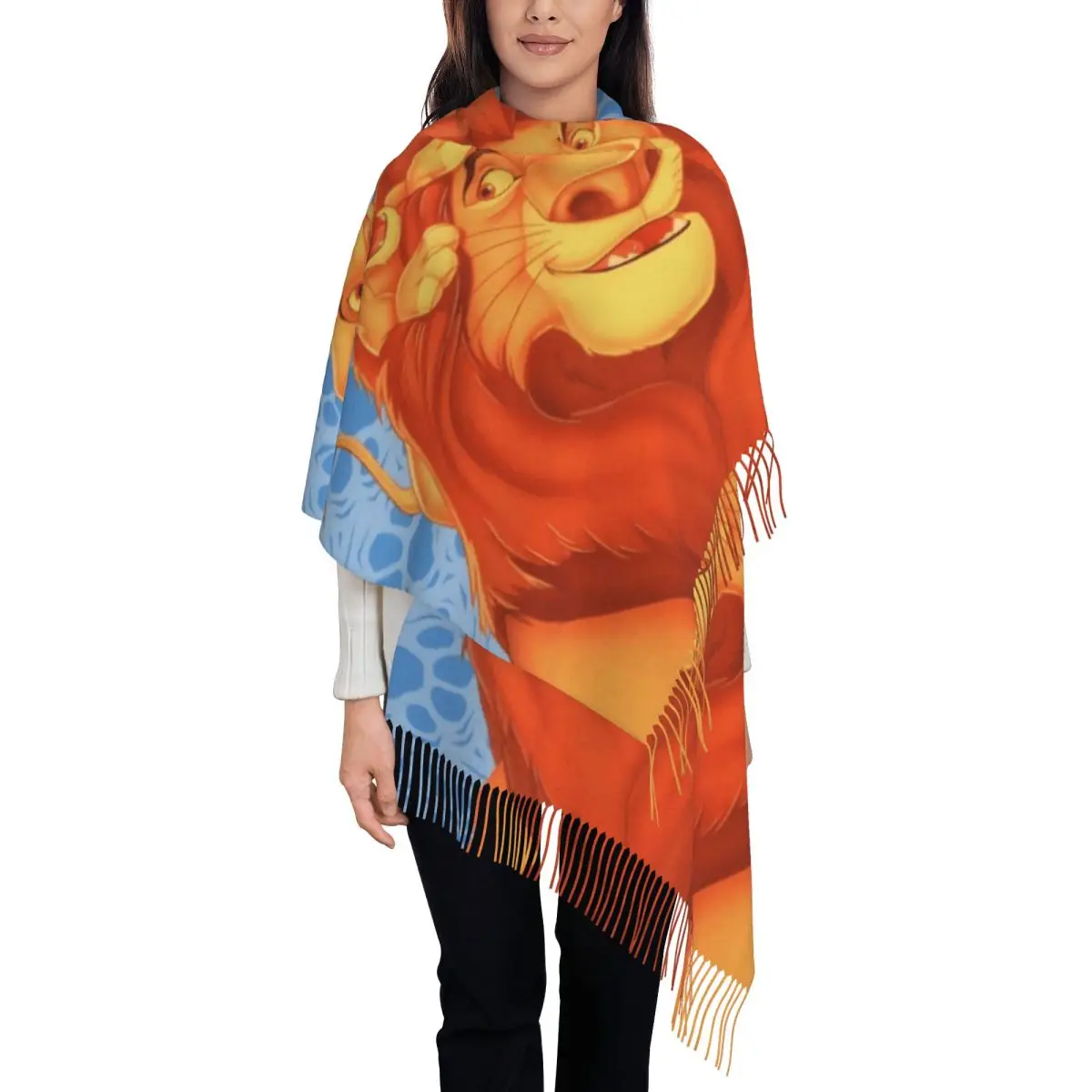 

Custom Print Cartoon Lion King Simba Scarf Men Women Winter Warm Scarves Shawls Wraps