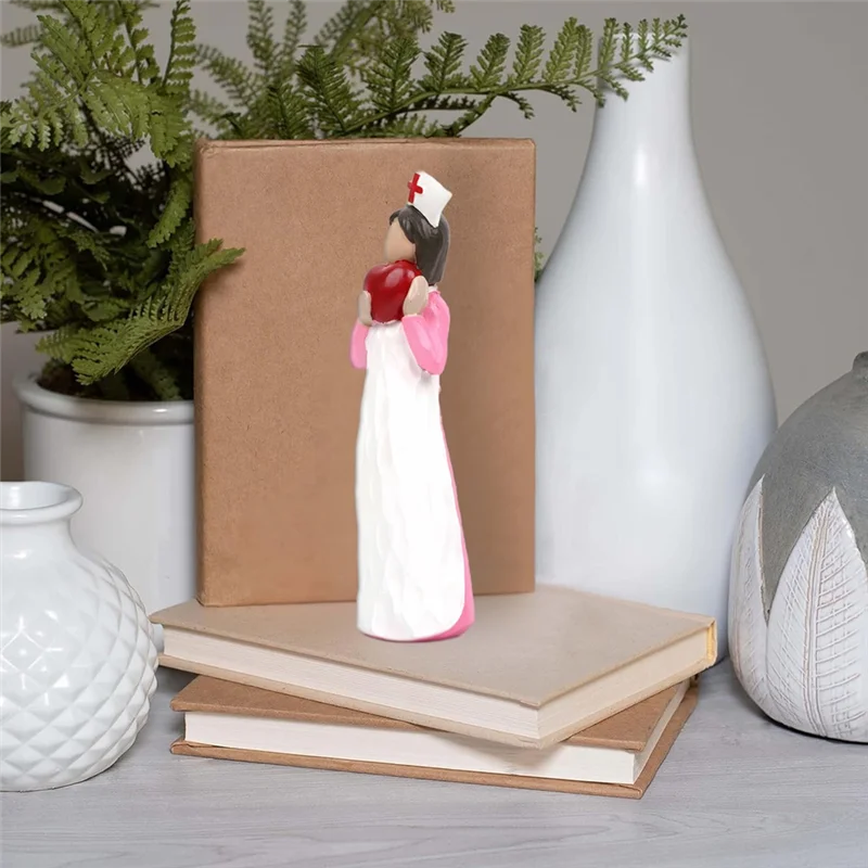 

BYBS-Nurse Sculpture-Handcrafted Resin Nurse Figurine Gift For Women Nurse Appreciation Gift,Office Desk Decor
