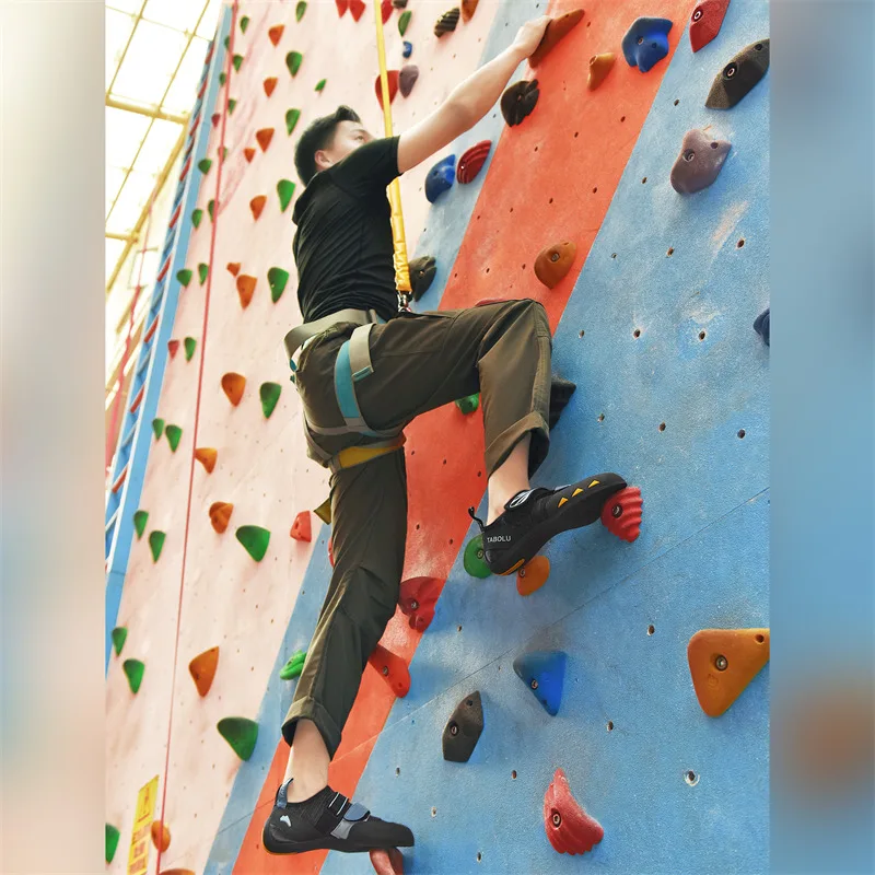 LiXingMing Rock-buty do wspinaczki mężczyźni profesjonalni buty do wspinaczki początkujący siatka antypoślizgowa wspinaczka Bouldering treningowa