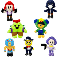 Brawl Plush Spike Shelly Clot Leon Poco Stars Plush Toy Stuff Pillow Dolls Game Characters For Children Birthday Gifts