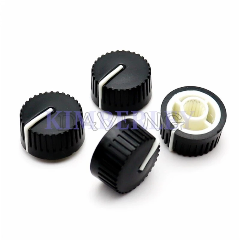 10 Piece 19 X 12MM Plastic two-color Knob Cap Handle Protruded Knob Cap Potentiometer Knob Cap Power Amplifier Panel Cap