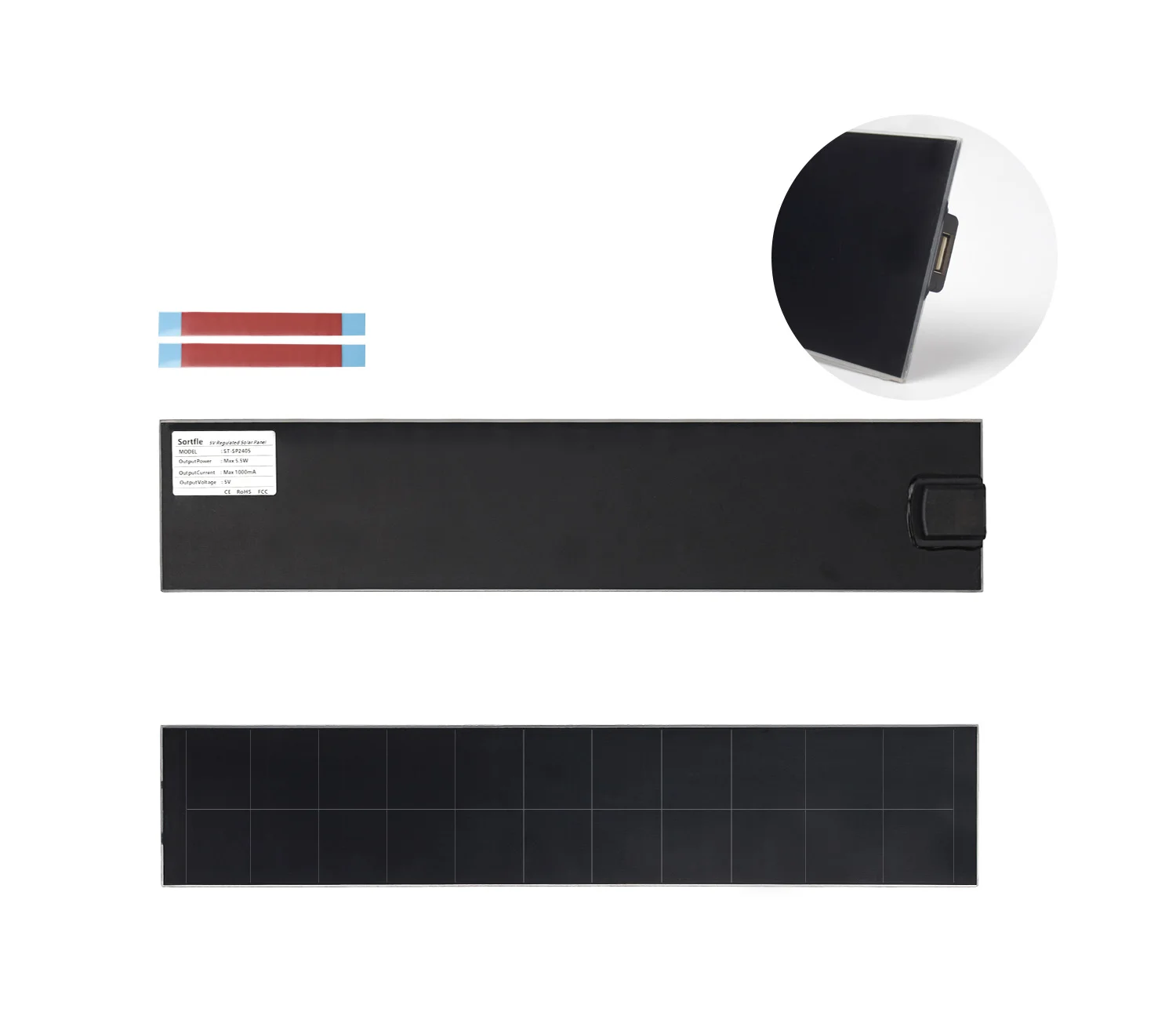 5V blinds solar panel for motorized blinds, USB solar panel for curtains, practical and high-quality