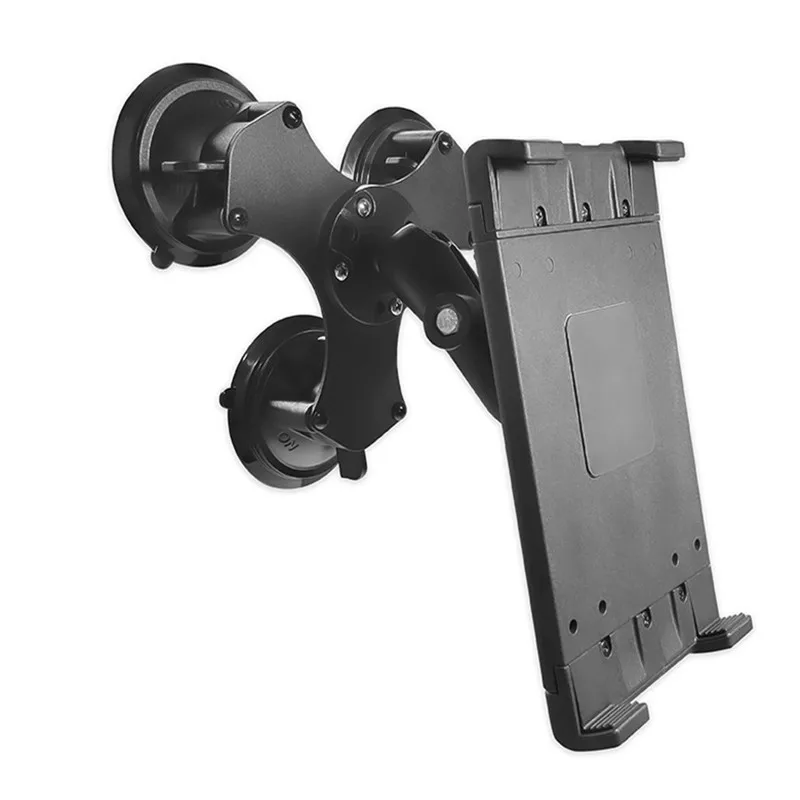 حامل كمبيوتر لوحي للسيارة مقاس 7-11 بوصة مع كرة 1 بوصة يدعم الزجاج الأمامي للسيارات اللوحية