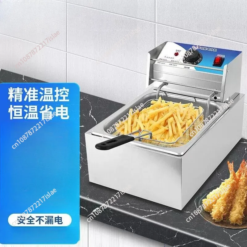 Double Gas Fryer Stainless Steel Chicken Fried French Fries Machine Commercial Deep Fryer Friteuse
