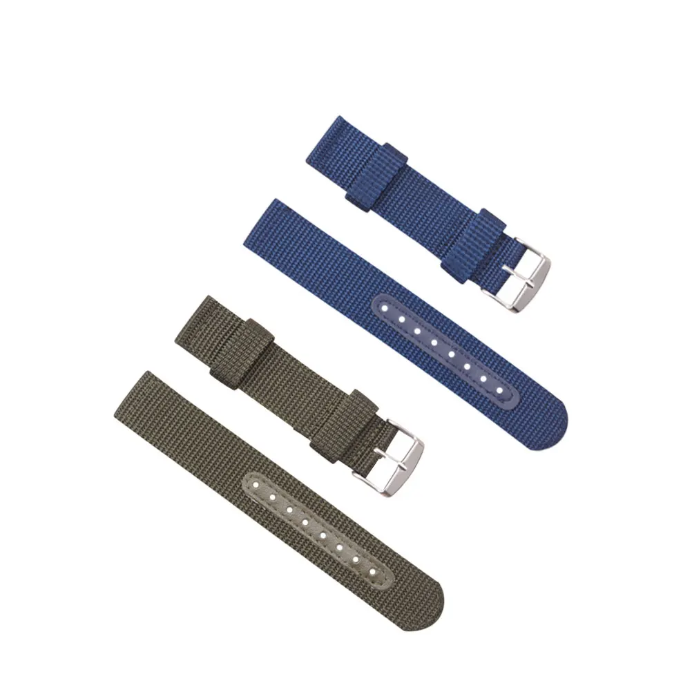 

2 PCS Sports Nylon Strap Man Wrist Band Watch Replacement Fashion Watchstrap Watchband