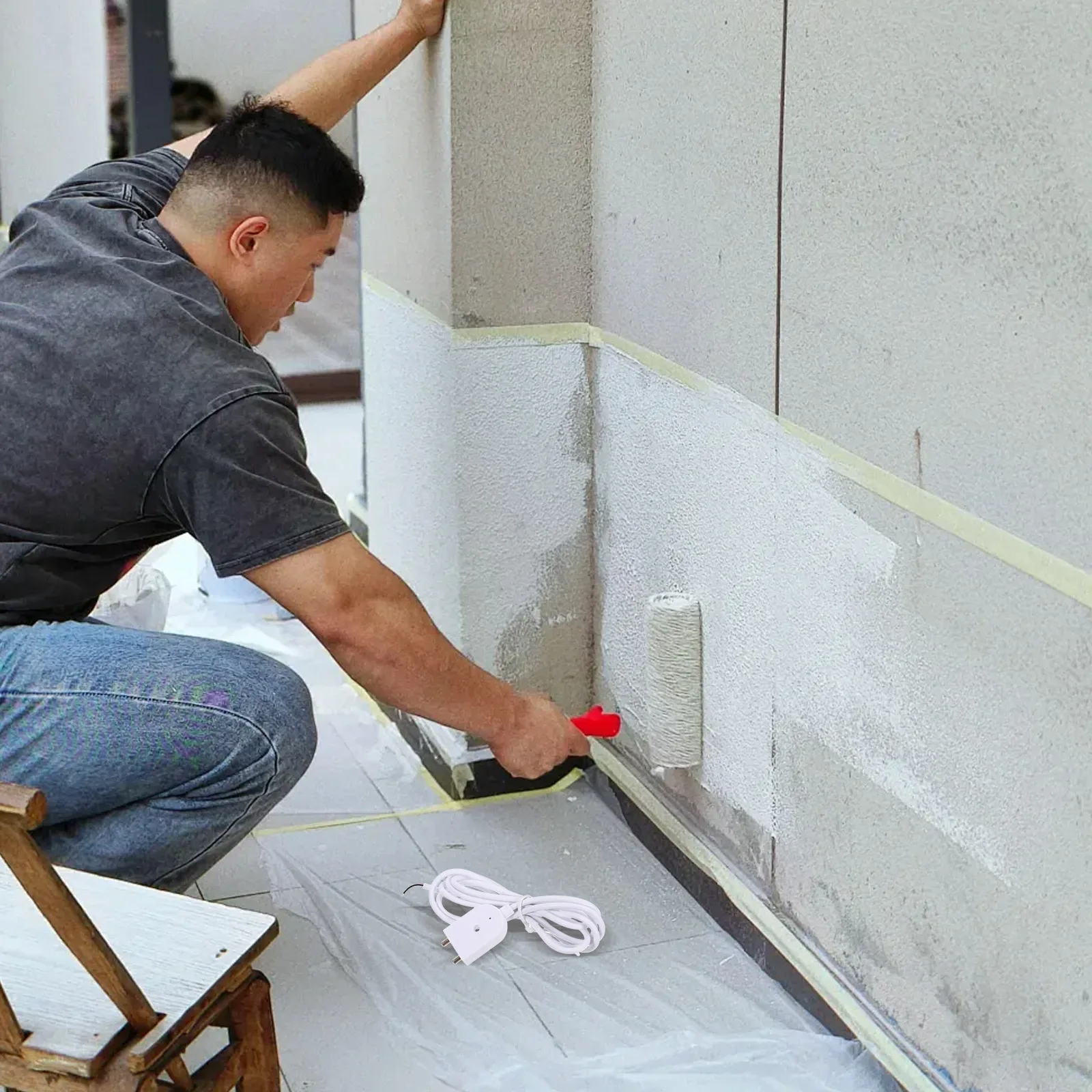 

Pipeline Leak Detection Probe Cord Portable Water Leak Sensor Tool Water Leakage Alarm Sensor Cable Probe with Cord