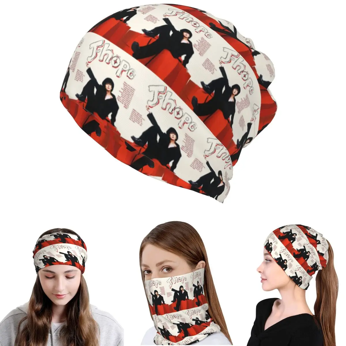 J-Hope Hope World Album Art Jhope Album Mixtape Bandana Halstuch Magic Scarf Gesichtsmaske Mützen Hut Unisex Erwachsene Atmungsaktiv