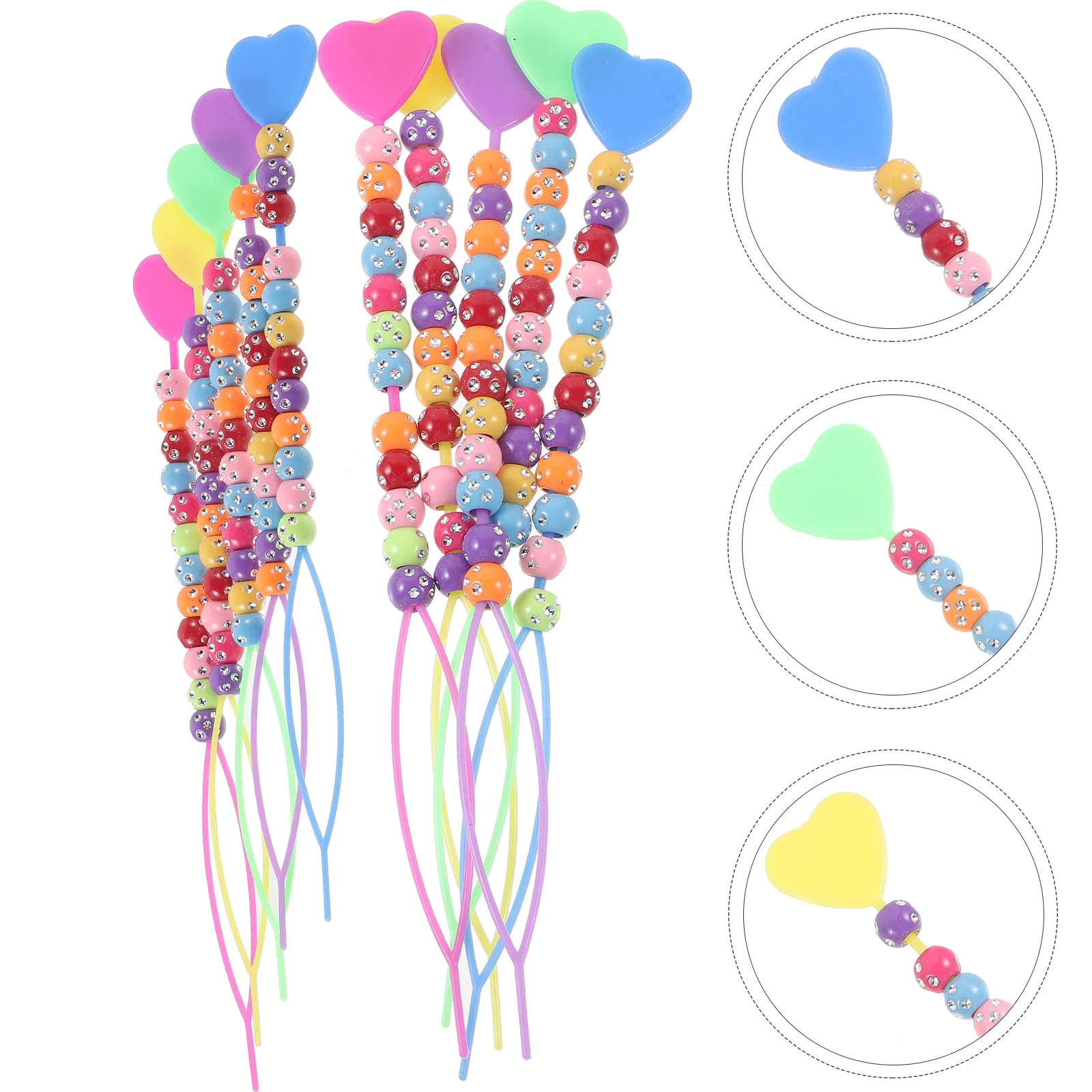 

12pcs Hair Braiding Tools Styling Needle Tray Diamond Beads Kids Ponytail Makers Hair Braid Tools Styling Accessories