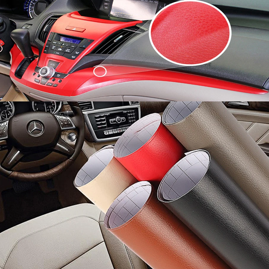 

30cm*152cm/50cm*152cm Leather Grain Texture Vinyl Car Wrap Vinyl Decal Film Sheet Adhesive Sticker Interior Wrapping film