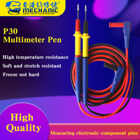 MECHANIC P30 1000V 20A Multimeter Pen For Digital Multimeter Test Rod Soft Anti-scalding Silicone Wire Extra Tip Repair Tools