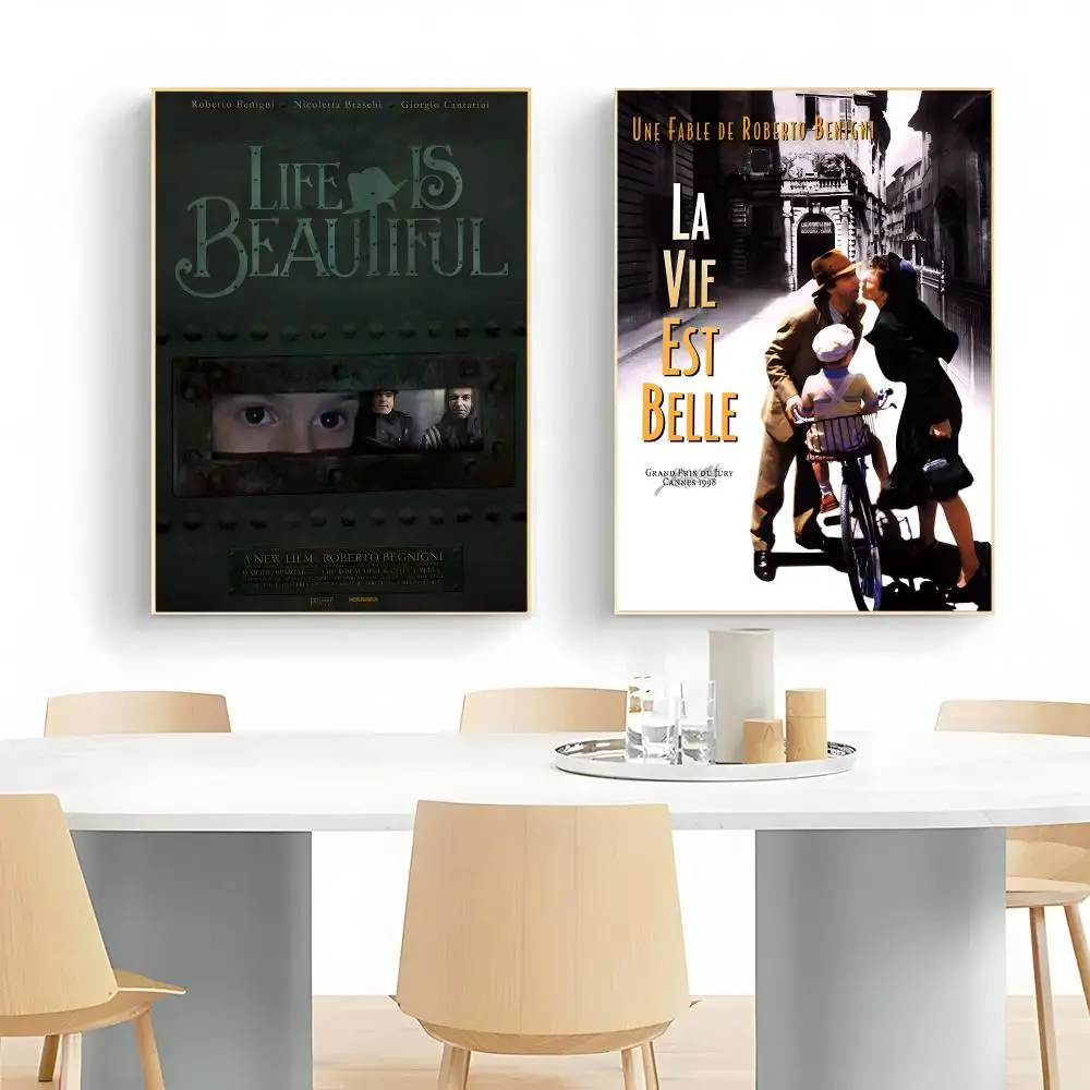 heartwarming movie L-Life Is Beautiful Poster Wall Art Print Decorative Mural Home Decor Gift Unframed
