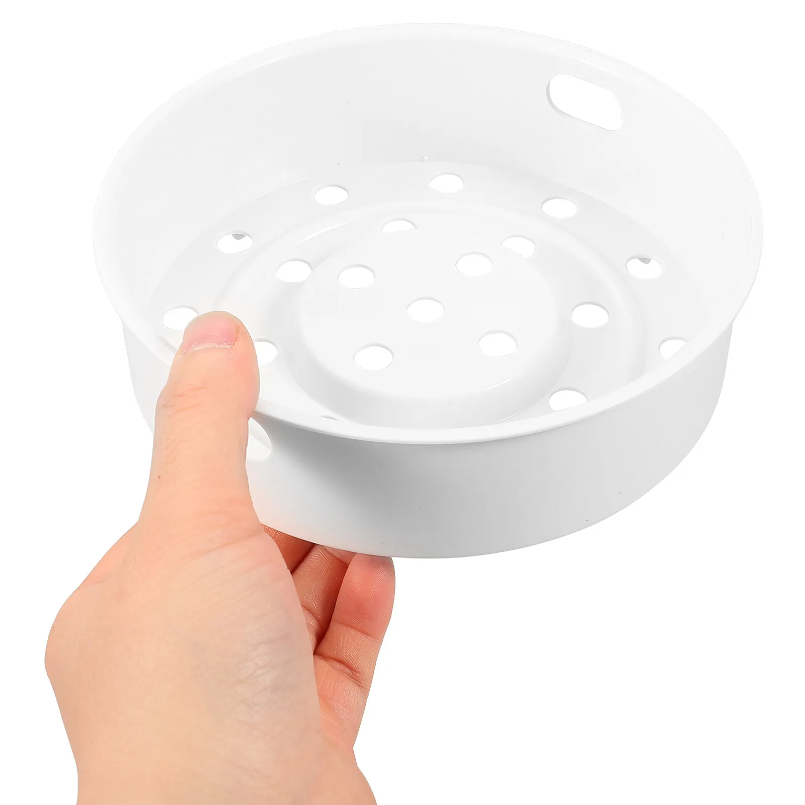 Electric Cooker Food Steamer Basket 1.6L Reusable Thickened Plastic Steaming Rack for Seafood Meat Vegetables Dumplings Cooking